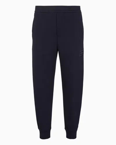 Emporio Armani Official Store Sweatpants In Navy Blue