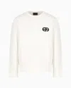 Emporio Armani Men's Logo Cotton Sweatshirt In White