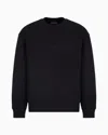 Emporio Armani Cotton Sweatshirt In Black
