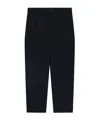Emporio Armani Double-jersey Trousers With Darts In Black