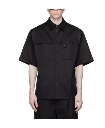 Emporio Armani Double Shirt In Black