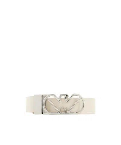 Emporio Armani Double-sided Belt In White
