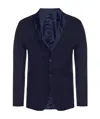 Emporio Armani Double-sided Suit Jacket In Black