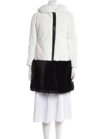 Pre-owned Emporio Armani Down Coat In White