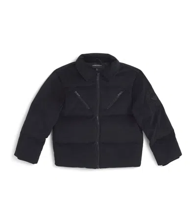 Emporio Armani Kids' Down Jacket In Navy