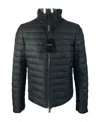 Emporio Armani Down Jacket With Standing Collar In Black
