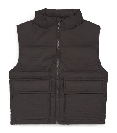 Emporio Armani Kids' Down Padded Gilet In Green