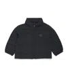 Emporio Armani Down Quilted Puffer Jacket In Blue