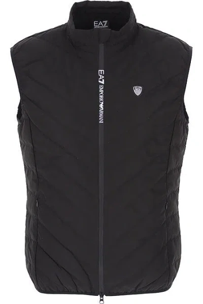 Emporio Armani Down Waistcoat Ea7 In Black