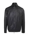 Emporio Armani Drawstring Hem Biker Jacket