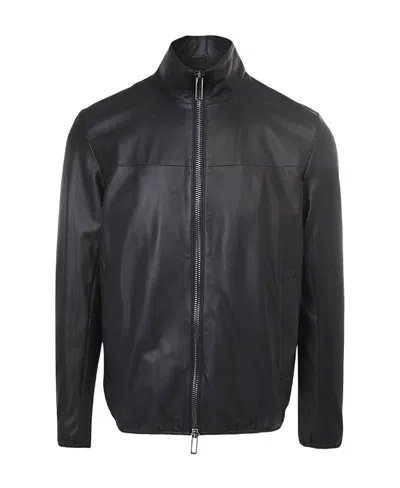 Emporio Armani Drawstring Hem Biker Jacket