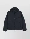 Emporio Armani Drawstring Hem High Neck Lightweight Nylon Jacket