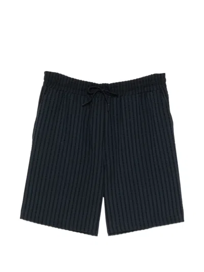 Emporio Armani Drawstring Shorts In Blue