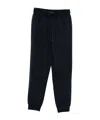 Emporio Armani Cuffed Hems Lounge Trousers In Black