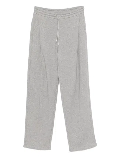 Emporio Armani Drawstring Track Pants In Gray