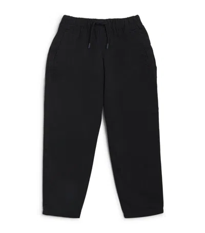 Emporio Armani Kids' Drawstring Trousers (14-16 Years) In Navy