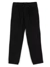 Emporio Armani Drawstring Trousers In Black