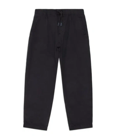 Emporio Armani Drawstring Trousers In Black