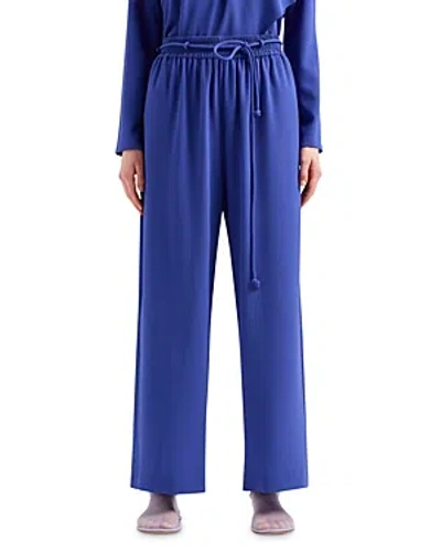 Emporio Armani Drawstring Trousers In Blue