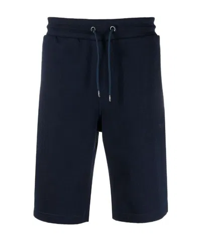 Emporio Armani Drawstring-waist Shorts In Black