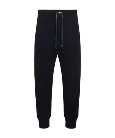 Emporio Armani Drawstring-waist Track Pants In Black