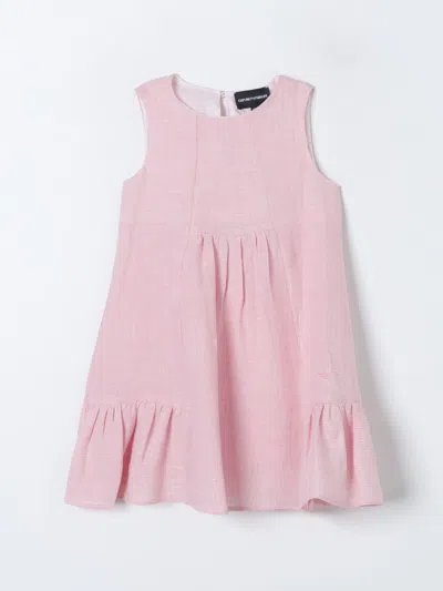 Emporio Armani Dress  Kids Kids In Pink