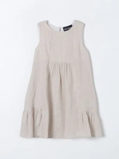 Emporio Armani Dress  Kids Kids In Yellow Cream