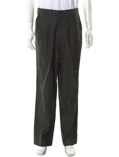 Pre-owned Emporio Armani Dress Pants In Gray