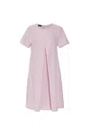 Emporio Armani Women's Crew Neck Mini Dress In Peony