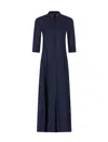 Emporio Armani Icon Linen-blend Chambray Long Dress