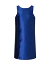 Emporio Armani Short Dress In Shantung-effect Fabric