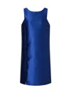 Emporio Armani Short Dress In Shantung-effect Fabric