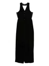 Emporio Armani Midi Dress In Black