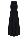 Emporio Armani Sleeveless Black Flared Hem Dress