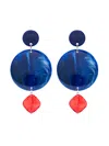 Emporio Armani Drop Earrings In Blue