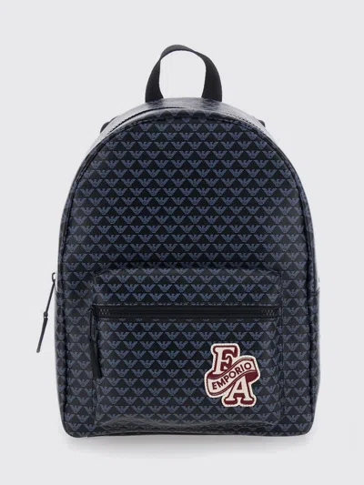 Emporio Armani Duffel Bag Kids Color Black In Blue
