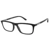 Emporio Armani Ea 4160 50421w 55mm Unisex Rectangle Sunglasses In Black