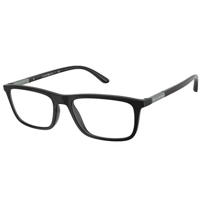 Emporio Armani Ea 4160 50421w 55mm Unisex Rectangle Sunglasses In Black