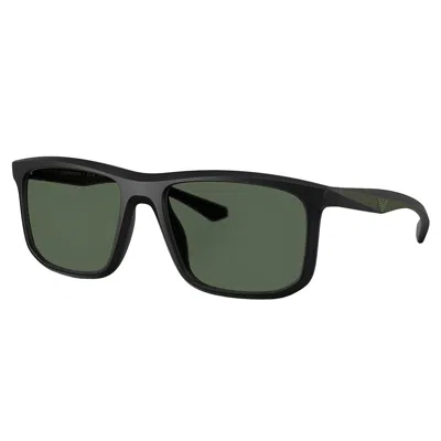 Emporio Armani Ea 4234u 500171 57mm Unisex Square Sunglasses In Black