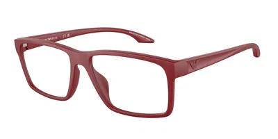 Emporio Armani Ea3210u 5067 Men's Glasses Red Size 57 - Free Lenses - Blue Light Block Available