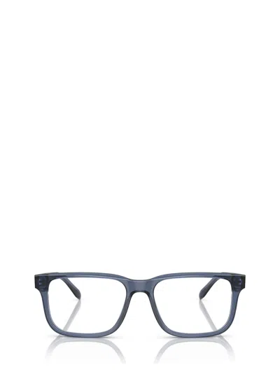 EMPORIO ARMANI EA3218 SHINY TRANSPARENT BLUE GLASSES