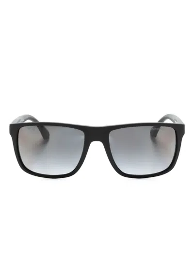 Emporio Armani Ea4033 Rectangle-frame Sunglasses In Black