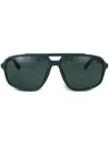 Emporio Armani Aviator Sunglasses 0 Ea4236 U 619071 In Green