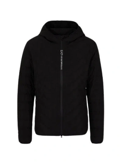 Emporio Armani Ea7 Bomber Jacket In Black