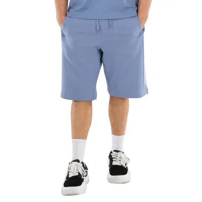 Emporio Armani Ea7 Train Logo Bermuda Shorts In Blue