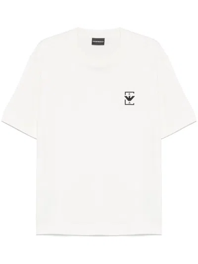 Emporio Armani Eagle-appliqué T-shirt In White