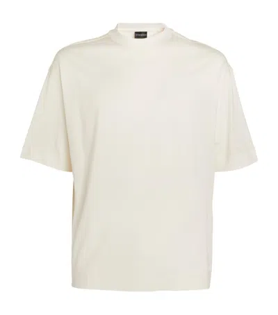 Emporio Armani Eagle-detail T-shirt In Off White