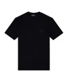 Emporio Armani Eagle-emblem Cotton T-shirt In Black