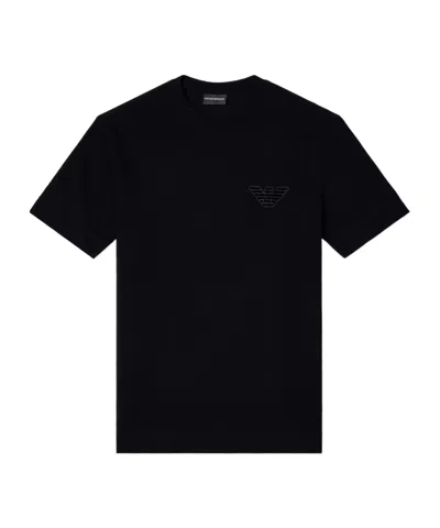 EMPORIO ARMANI EAGLE-EMBLEM COTTON T-SHIRT