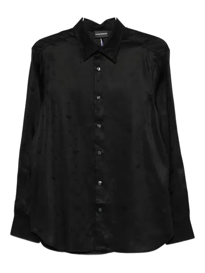 EMPORIO ARMANI EAGLE-EMBOSSED SHIRT